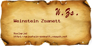 Weinstein Zsanett névjegykártya